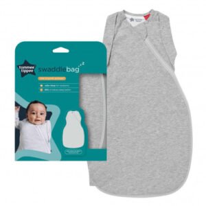 Tommee Tippee Grobag Swaddle Bag 0-3m 1.0 Tog Grey Marl @ Little'Uns Retail Ltd