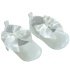 White Shiny PU Shoes W/Large Satin Bow