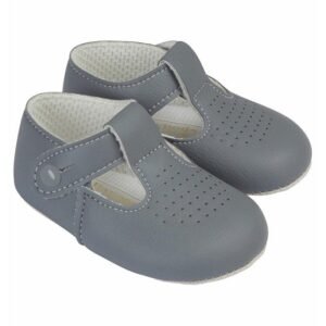 Baby Soft Soled Shoe-grey @ Little'Uns Retail Ltd