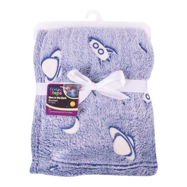 Blue Glow IN the Dark Baby Blanket @ Little'Uns Retail Ltd