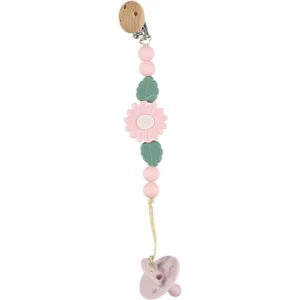 Nibbling Daisy Dummy Clip – Pink @ Little'Uns Retail Ltd