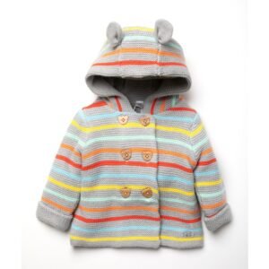 Rock a Bye Baby Grey Striped Jacket @ Little'Uns Retail Ltd