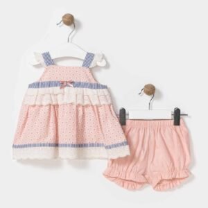 Baby Girls Floral Spanish Lace Dress & Panties Set @ Little'Uns Retail Ltd