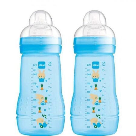 MAM Bottle Easy Active 270ml Twin Pack Boy @ Little'Uns Retail Ltd