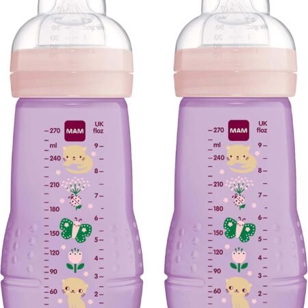 Mam Bottles Easy Active 270ml-purple- 2m+ 2pk