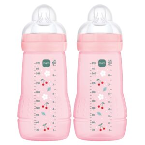 Mam Bottles Easy Active 270ml-purple- 2m+ 2pk