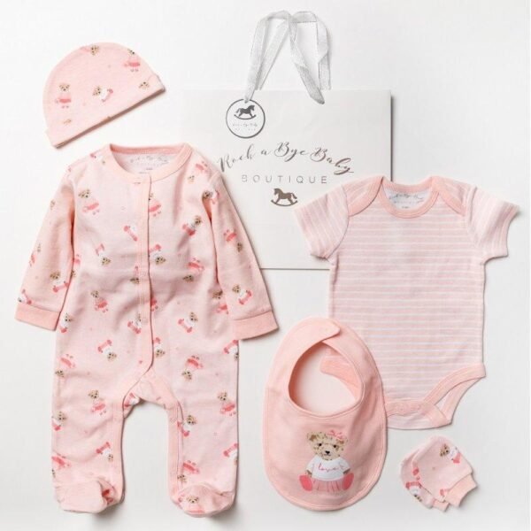 Baby Girls 6Pc Mesh Bag Gift Set @ Little'Uns Retail Ltd