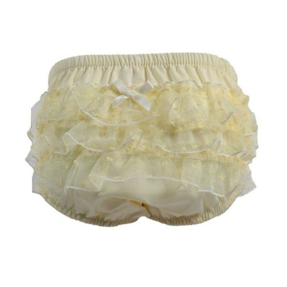 Baby Girls Lemon Frilly Knickers @ Little'Uns Retail Ltd