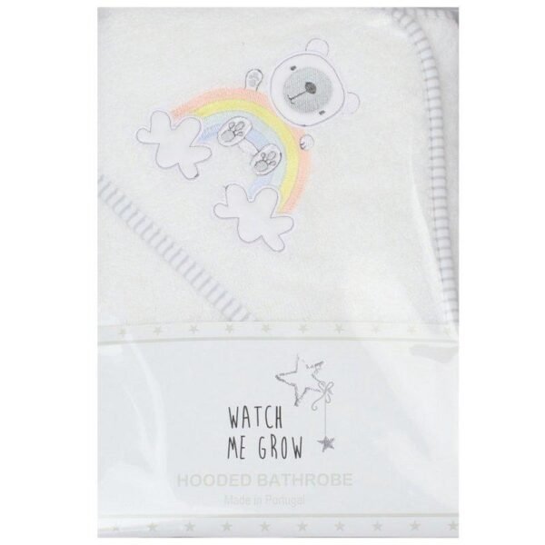 Rainbow Hooded Baby Towel @ Little'Uns Retail Ltd