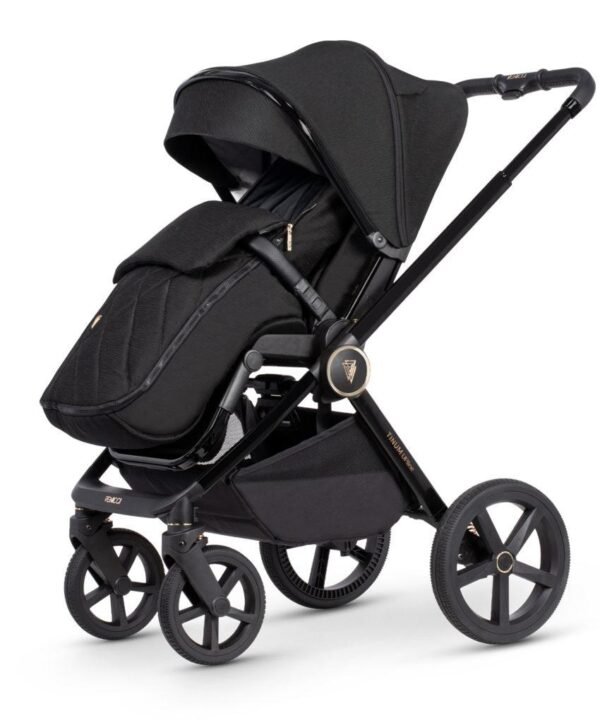 Tinum Upline All Black Pram @ Little'Uns Retail Ltd