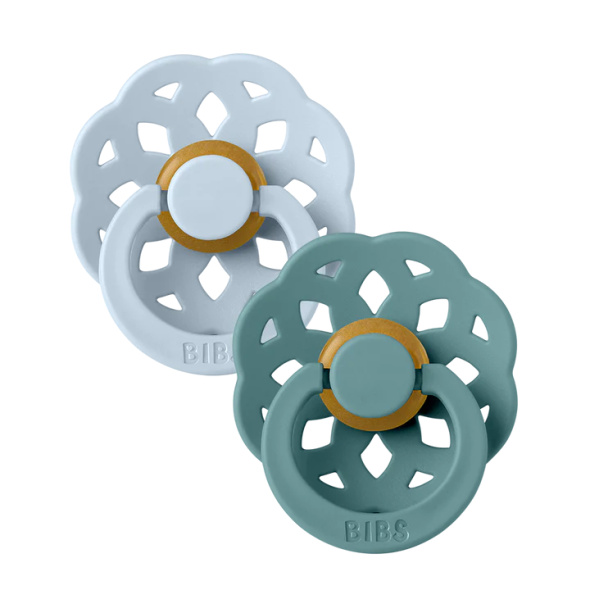 BIBS Boheme 2 PACK Baby Blue/Island Sea @ Little'Uns Retail Ltd