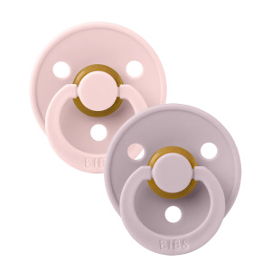 BIBS Colour 2 Pack Blossom/Dusky Lilac @ Little'Uns Retail Ltd