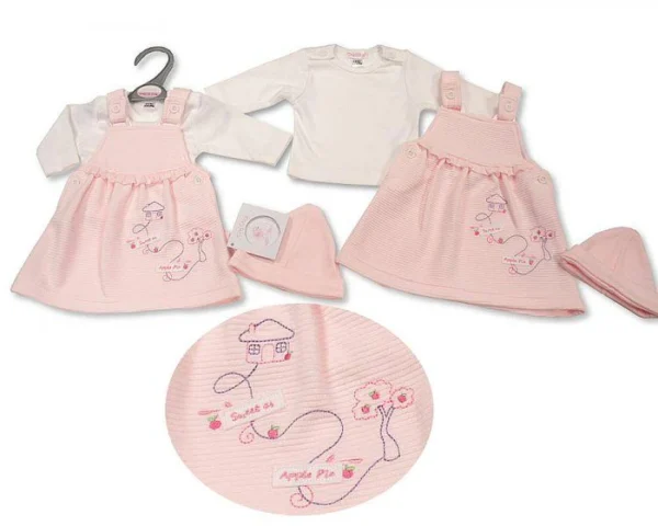 Baby Girls 2 pcs Dress Set with Hat @ Little'Uns Retail Ltd