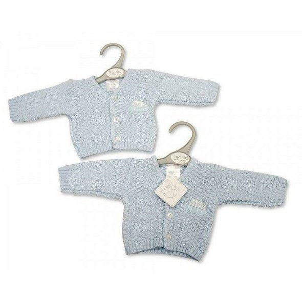 Baby Boys Premature Knitted Cardigan @ Little'Uns Retail Ltd