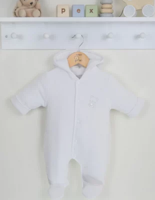 Pex Spanish Cuddles Snowsuit-white