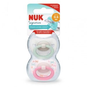 Nuk Signature Soother Blue 0-6m 2pk