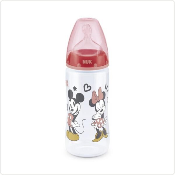 NUK First Choice Disney Temperature Control Bottle Rose 300ml @ Little'Uns Retail Ltd