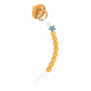Nibbling Dummy Clip Pluto Mustard @ Little'Uns Retail Ltd