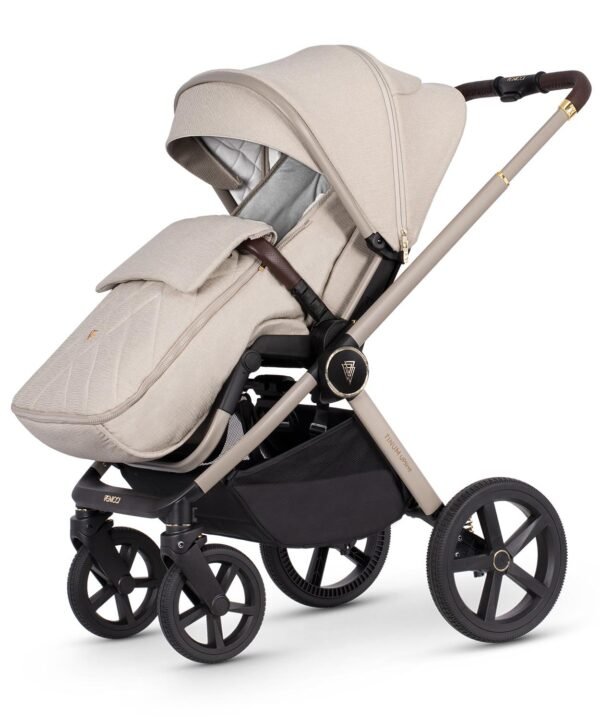 Tinum Upline Slate Beige Pram @ Little'Uns Retail Ltd