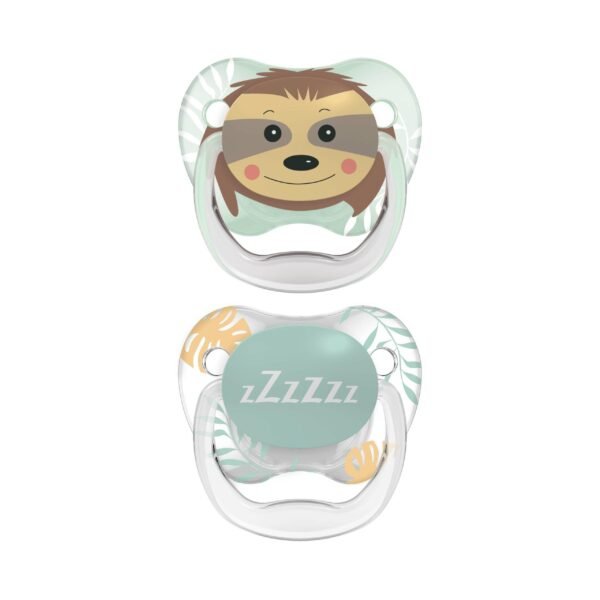 Dr Brown’s Soother Stage 2 Green Sloth 2pk