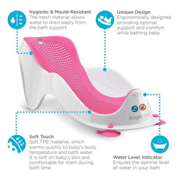 Angelcare Mini Baby Bath Support Pink