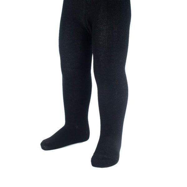 Plain Black Cotton Tights 4-5yrs