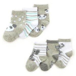 3pk Baby Ankle Socks- Animals