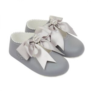 Bow & Diamante Soft Sole Shoe