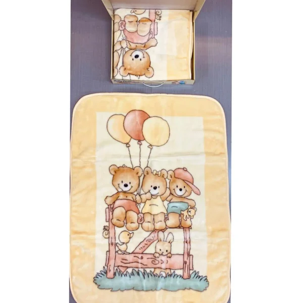 Baby Teddy Bear Balloon Blanket