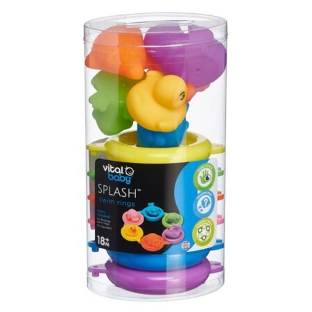 Vital Baby Splash Bath Toy Swim Rings 6pk