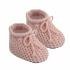 Dusky Pink Baby Acylic Bootees