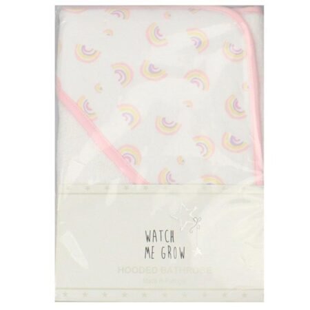 Hooded Baby Towel-rainbow Print