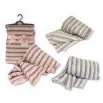 Baby Waffle Wrap- Stripe Print