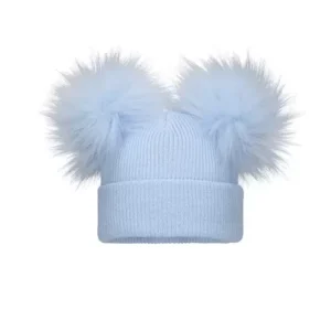 Pex Pink Ribbed Double Pom Hat (copy)