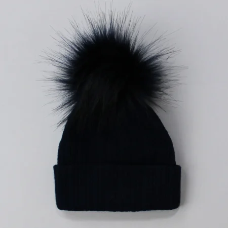 Pex Baby Pom Hat – Navy Blue Unisex