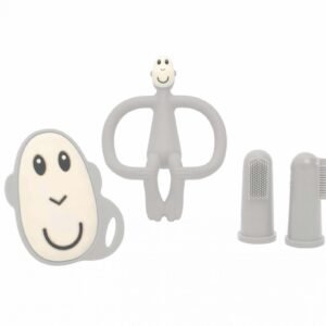 Matchstick Monkey Teething Starter Set Cool Grey