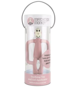 Matchstick Monkey Teething Toy Dusty Pink