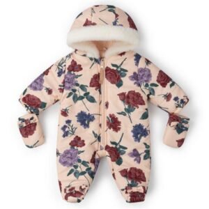 Baby Girls Lined Quilted Snowsuit