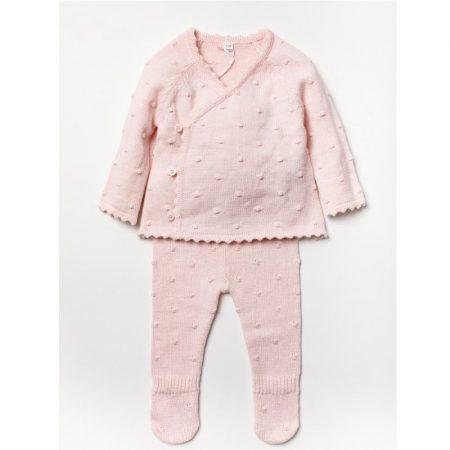 Baby Girls Pink 2pc Knitted Set