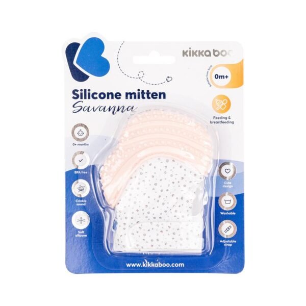 Kikka Boo Silicone Mitten Savanna Pink