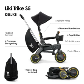 Doona™ Liki Trike S5 – Nitro Black Deluxe