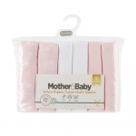 Mother&baby Organic Cotton Muslins 6 Pack – White