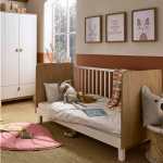 Rafi 4 Piece Nursery Furniture Set – Oak & White