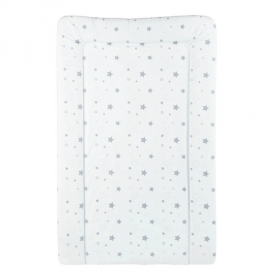 Changing Mat – White Grey Stars