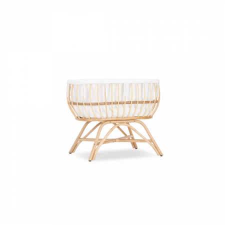 Aria Rattan Crib – Natural