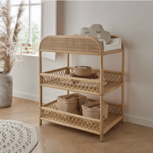 Aria Rattan Changing Table – Natural
