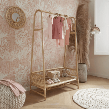 Aria Children’s Clothes Rail – Rattan