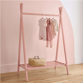 Nola Clothes Rail – Blush Pink