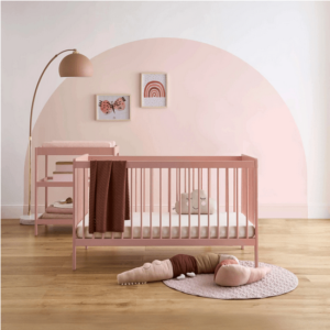 Nola 2 Piece Nursery Furniture Set – Blush Pink