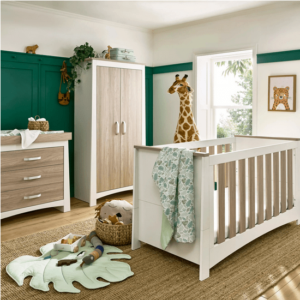 Ada 3 Piece Nursery Furniture Set – White & Ash